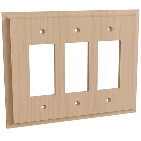 Designs Of Distinction Triple Levington Switch Plate - Alder 01453003AL1